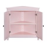 Arch+Haven Solid Wood Corner Cabinet