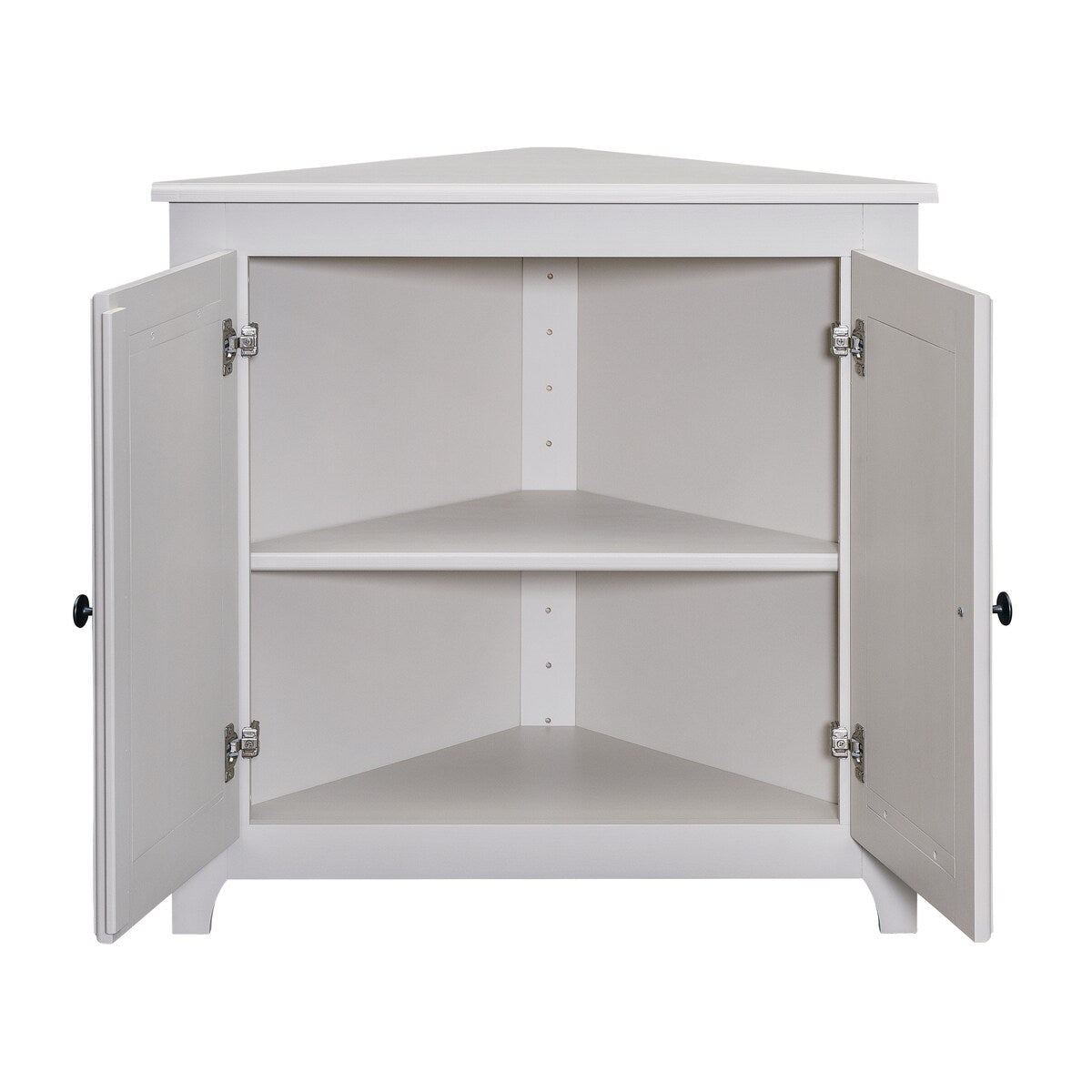 Arch+Haven Solid Wood Corner Cabinet