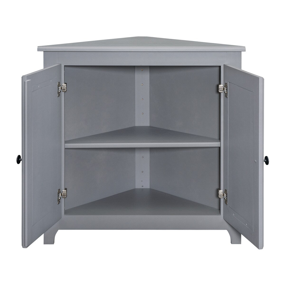 Arch+Haven Solid Wood Corner Cabinet