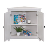 Arch+Haven Solid Wood Corner Cabinet