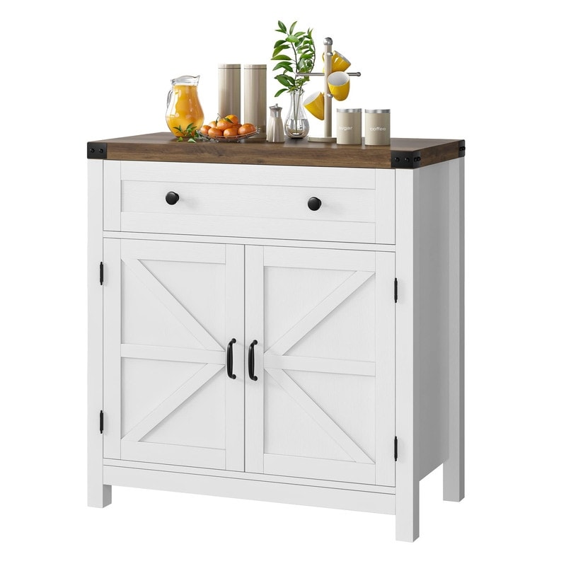 Coffee Bar Cabinet - 15.6"D x 30"W x 33.3"H