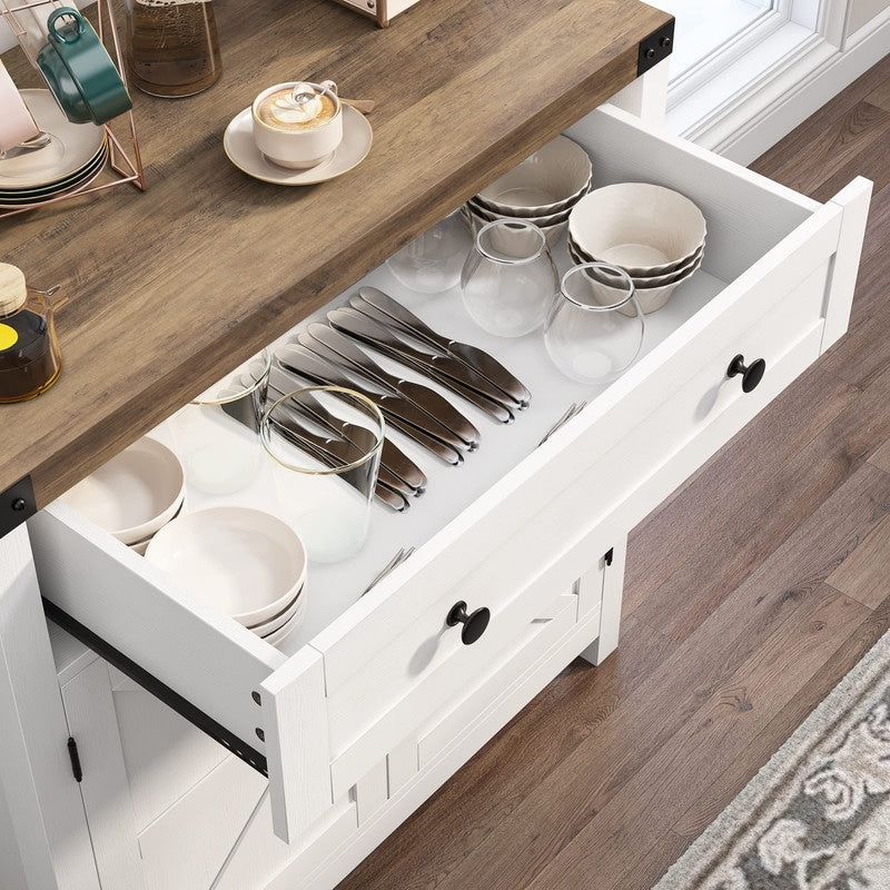 Coffee Bar Cabinet - 15.6"D x 30"W x 33.3"H