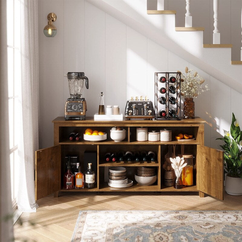 Coffee Bar Cabinet - 15.7"D x 59.5"W x 30"H