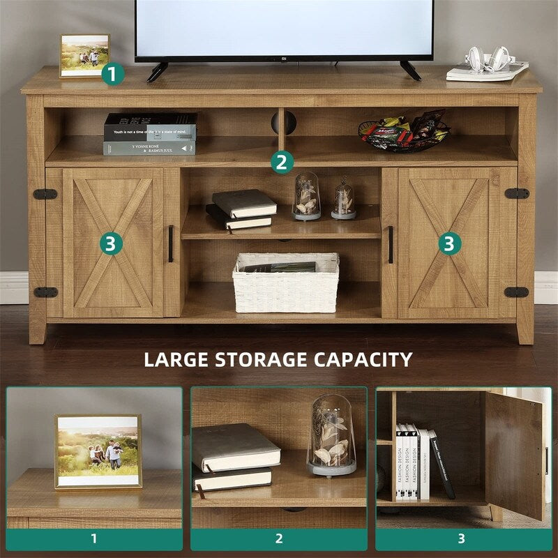 Coffee Bar Cabinet - 15.7"D x 59.5"W x 30"H