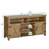 Coffee Bar Cabinet - 15.7"D x 59.5"W x 30"H