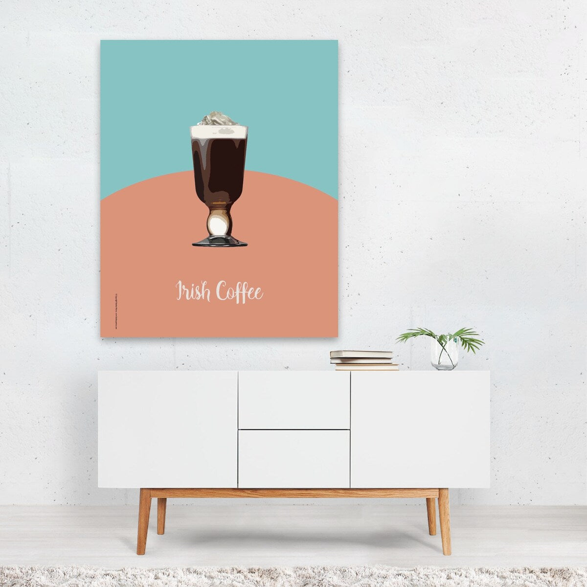 Coffee Drinks Irish Coffee Illustrations Chocolate Art Print/Poster