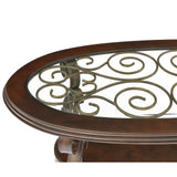 Coffee Table with Glass Table Top