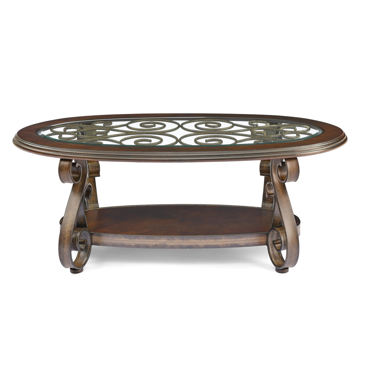 Coffee Table with Glass Table Top
