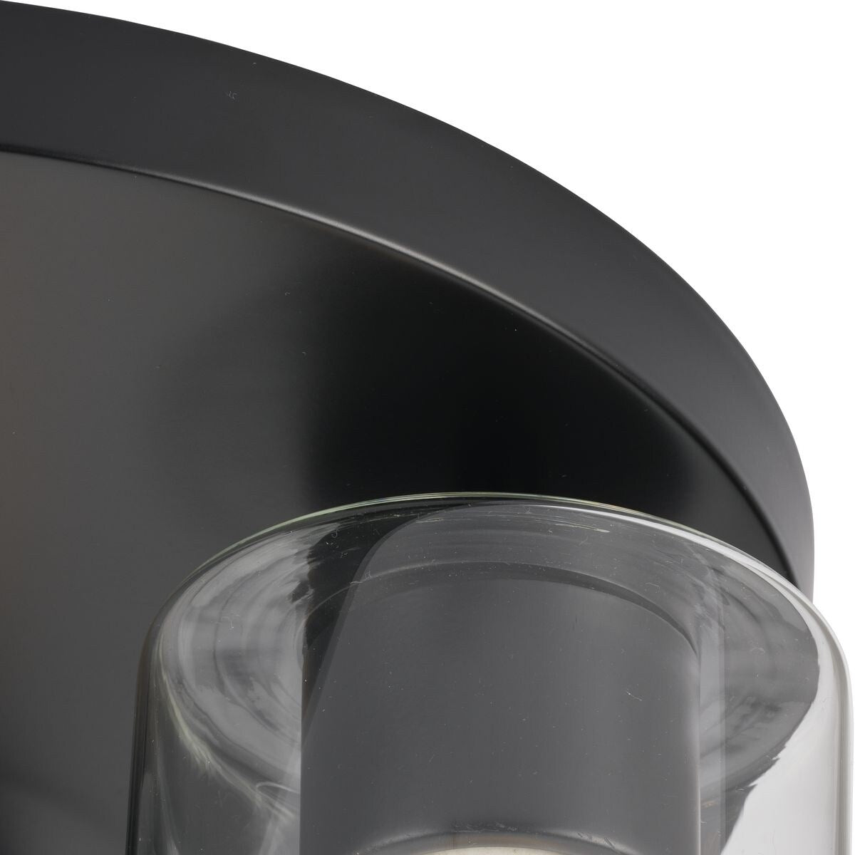 Cofield Collection 12 in. Three-Light Matte Black Transitional Flush Mount - 12 in x 12 in x 7.75 in