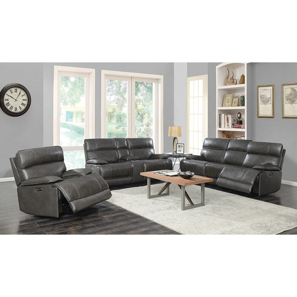 Colby Charcoal Bluetooth Power^2 Glider Recliner