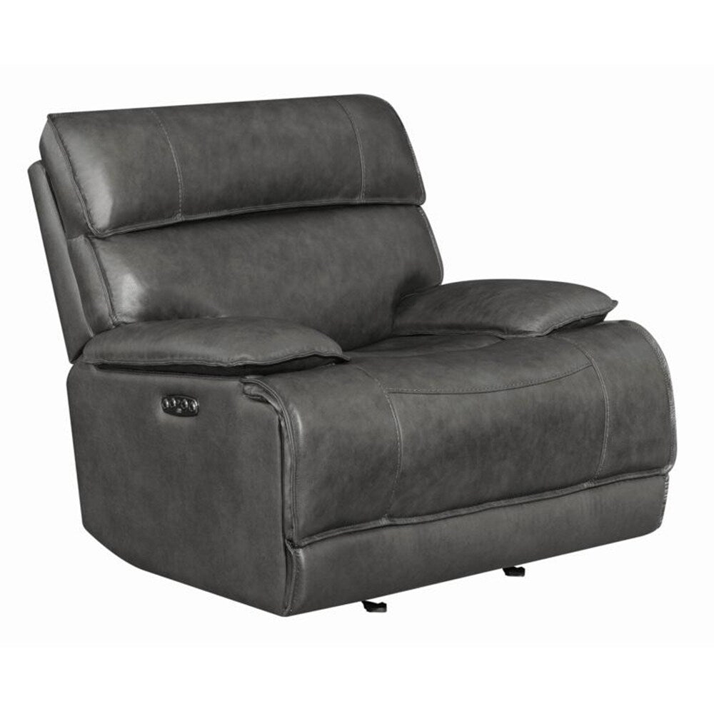 Colby Charcoal Bluetooth Power^2 Glider Recliner