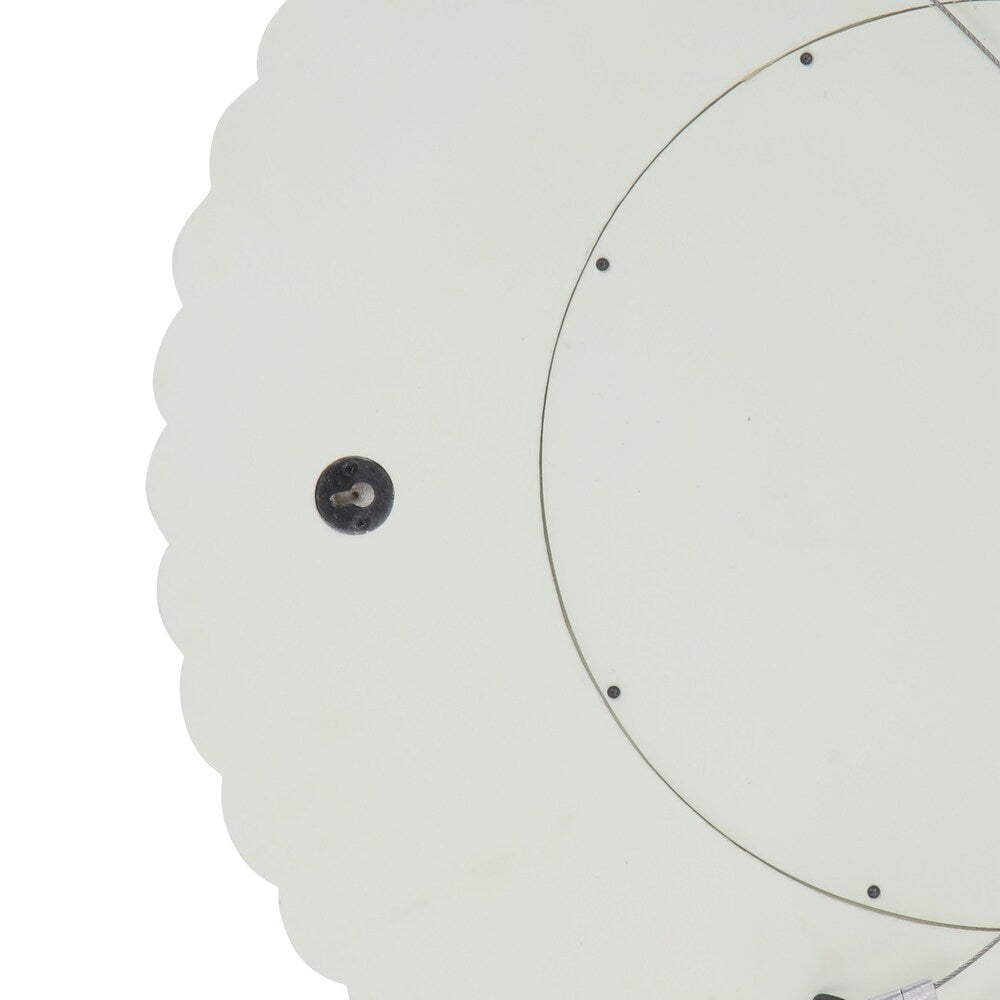 Colby Modern Round Mirror with Carved Frame by Christopher Knight Home - 23.50" W x 0.75" L x 23.50" H