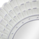Colby Modern Round Mirror with Carved Frame by Christopher Knight Home - 23.50" W x 0.75" L x 23.50" H
