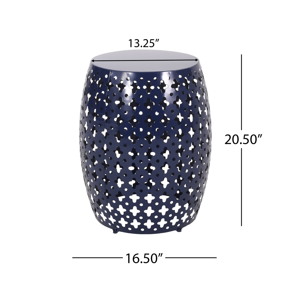 Colcord Outdoor Metal Side Table by Christopher Knight Home