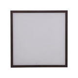 Cole 14.13" 2-Light Minimalist Industrial Square Linen Iron LED Flush Mount, Oil Rubbed Bronze/Beige, by JONATHAN Y