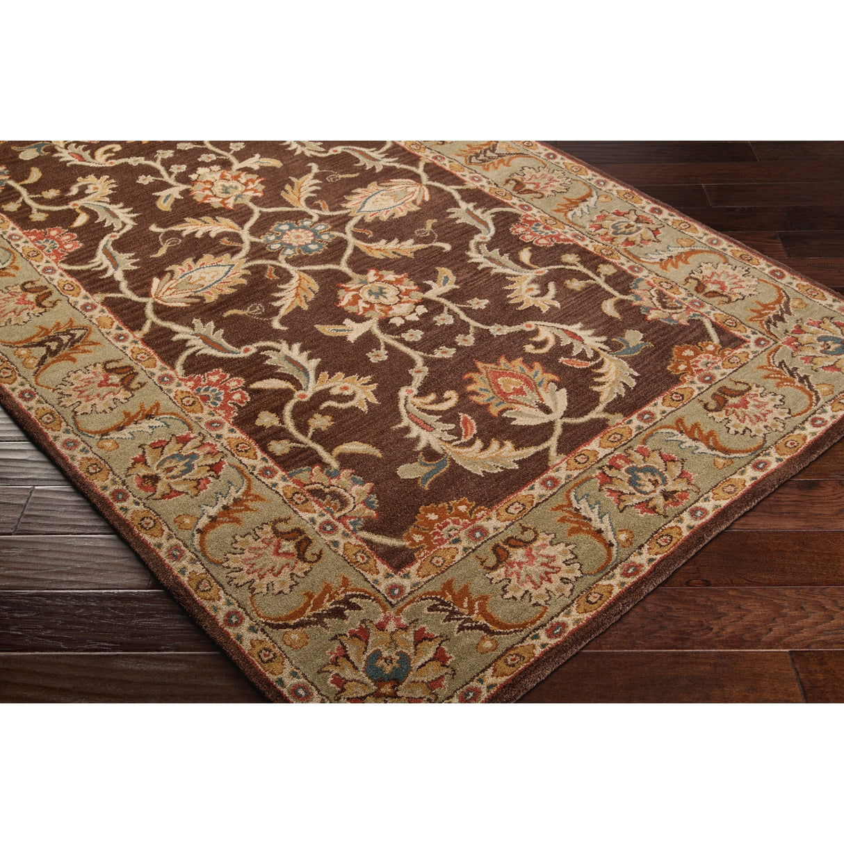 Artistic Weavers Coliseum Hand Tufted Traditional Border Wool Area Rug