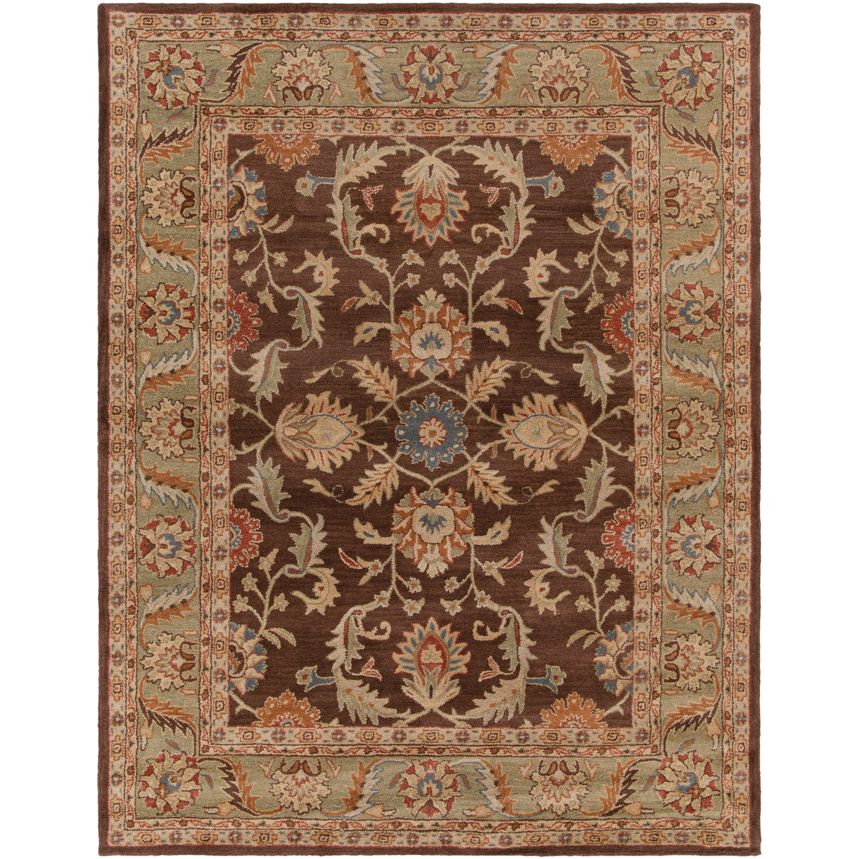 Artistic Weavers Coliseum Hand Tufted Traditional Border Wool Area Rug