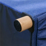 Collapsible Storage Stools,Foot Stool,Comfortable Seat,With Wooden Feet And Lid