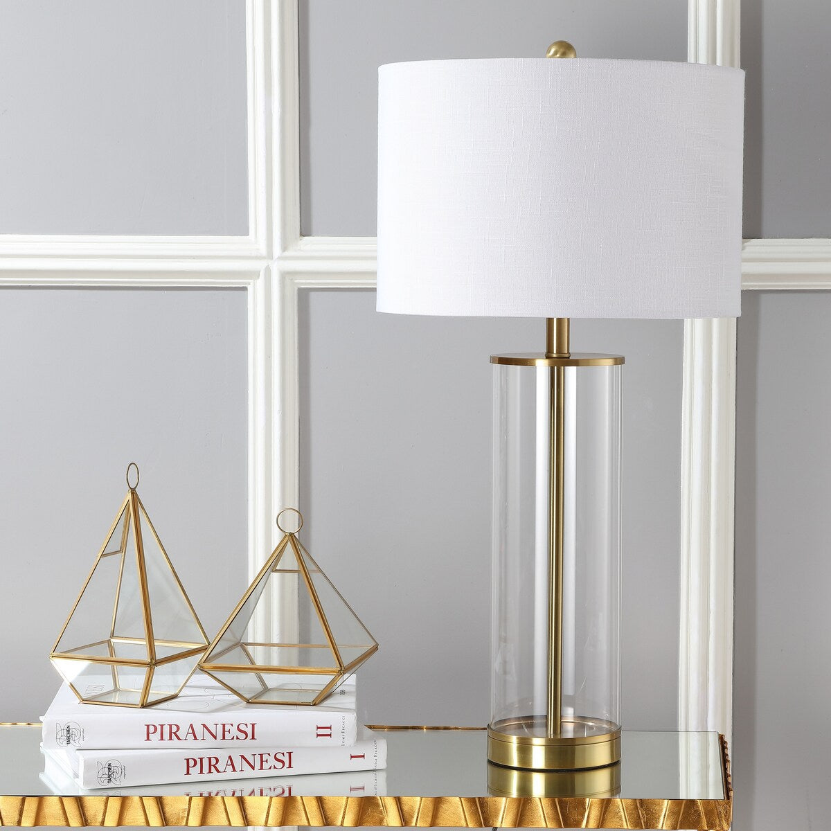 Collins 29.25" Glass LED Table Lamp by JONATHAN Y