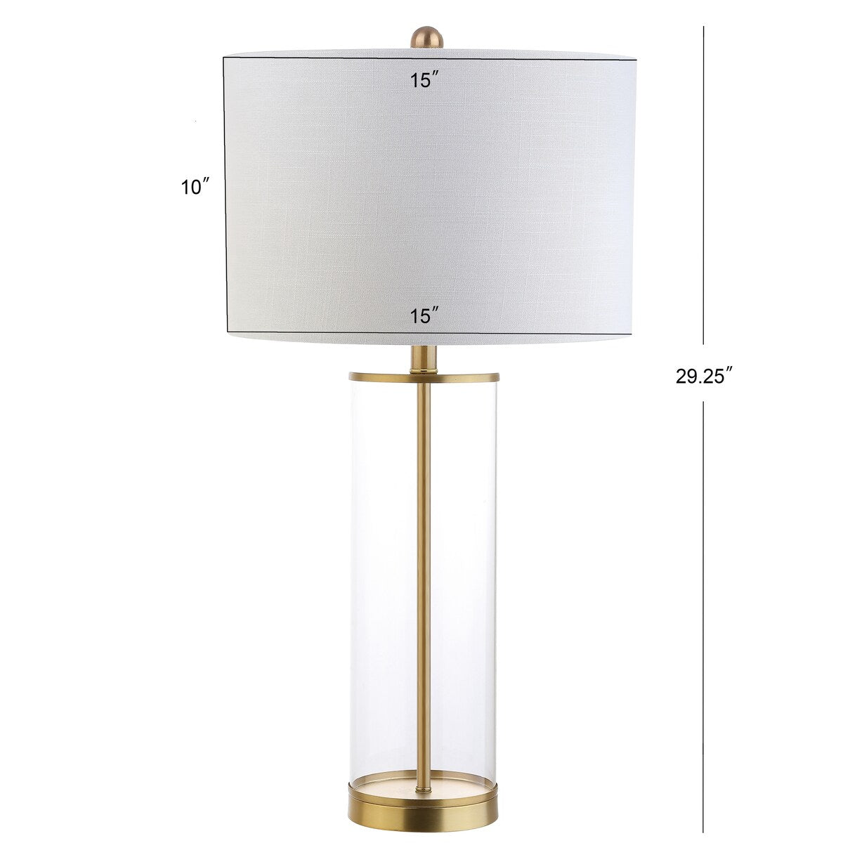 Collins 29.25" Glass LED Table Lamp by JONATHAN Y