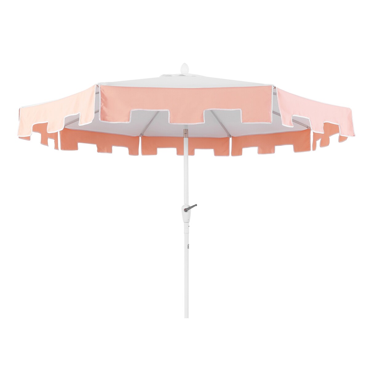 Collins 9 ft. Classic MidCentury Market Patio Umbrella with UV Protection, Auto-Tilt, Crank and Wind Vent, by JONATHAN Y