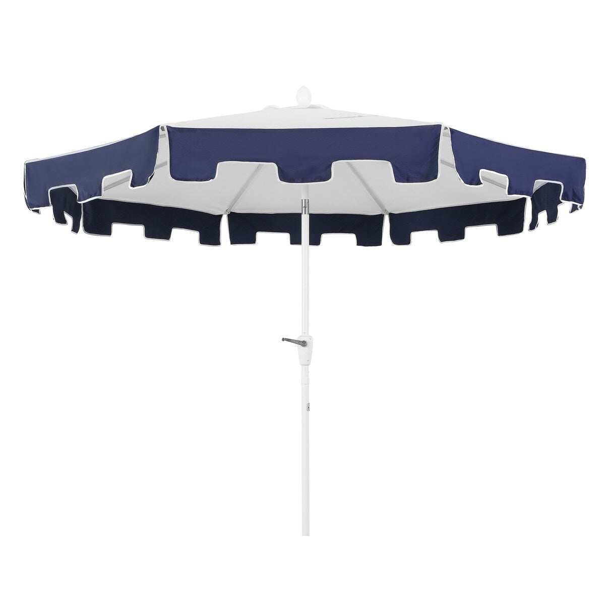 Collins 9 ft. Classic MidCentury Market Patio Umbrella with UV Protection, Auto-Tilt, Crank and Wind Vent, by JONATHAN Y
