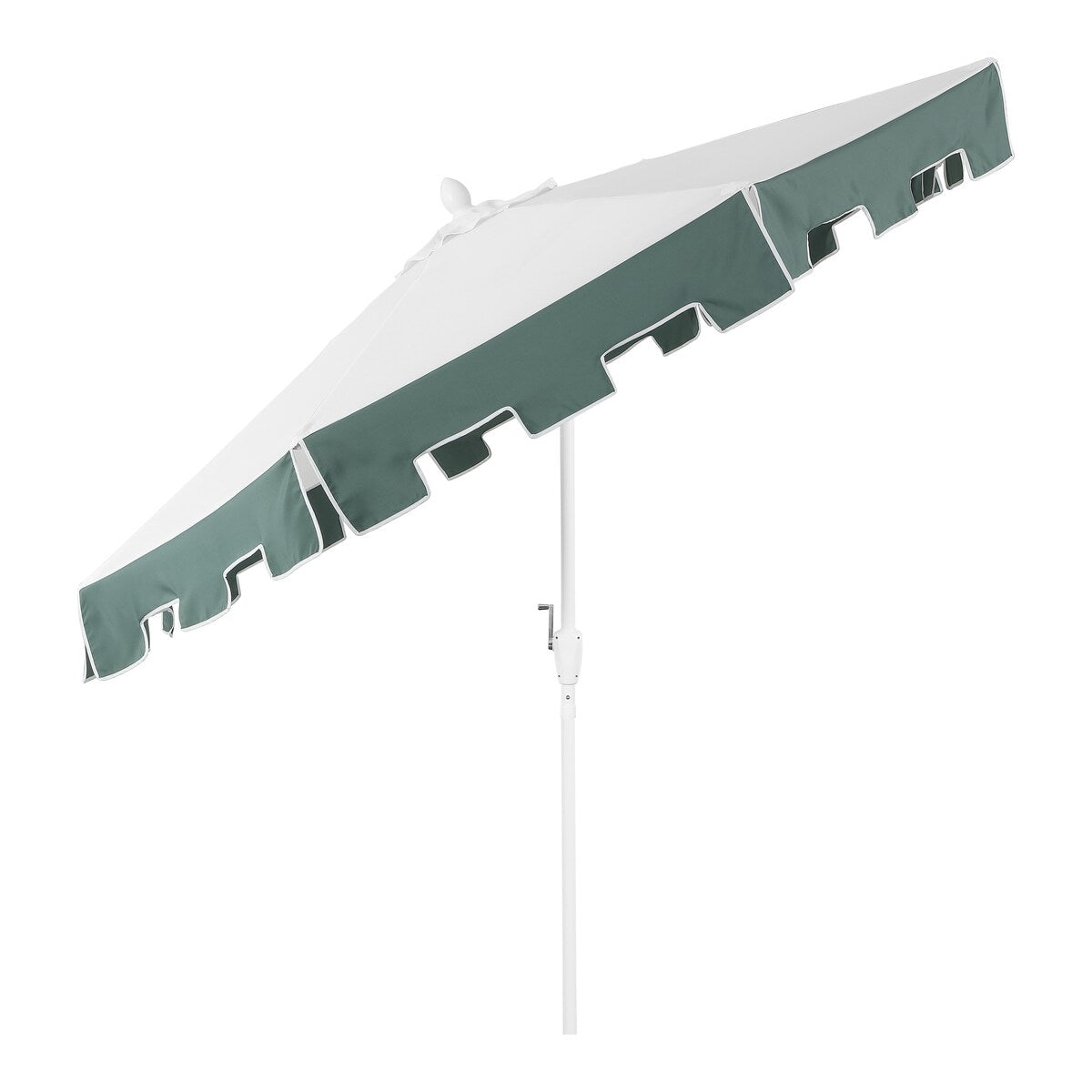 Collins 9 ft. Classic MidCentury Market Patio Umbrella with UV Protection, Auto-Tilt, Crank and Wind Vent, by JONATHAN Y