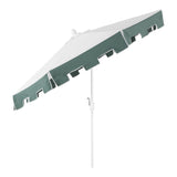 Collins 9 ft. Classic MidCentury Market Patio Umbrella with UV Protection, Auto-Tilt, Crank and Wind Vent, by JONATHAN Y