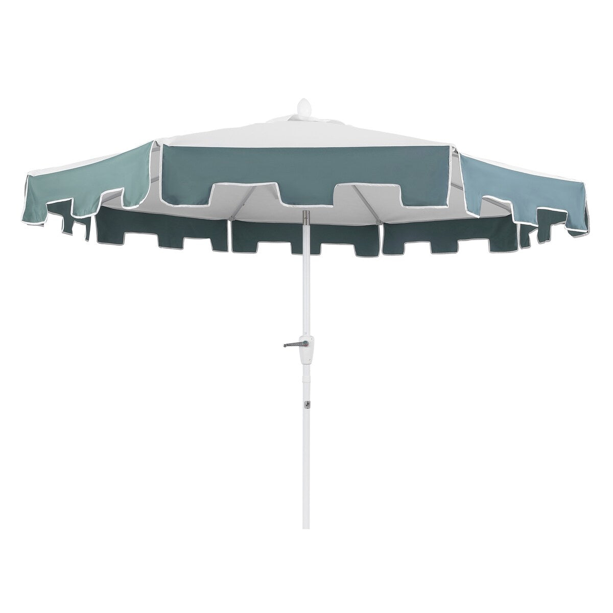 Collins 9 ft. Classic MidCentury Market Patio Umbrella with UV Protection, Auto-Tilt, Crank and Wind Vent, by JONATHAN Y