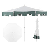 Collins 9 ft. Classic MidCentury Market Patio Umbrella with UV Protection, Auto-Tilt, Crank and Wind Vent, by JONATHAN Y