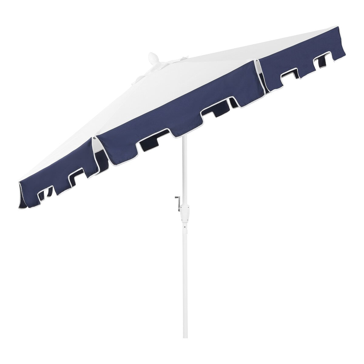 Collins 9 ft. Classic MidCentury Market Patio Umbrella with UV Protection, Auto-Tilt, Crank and Wind Vent, by JONATHAN Y