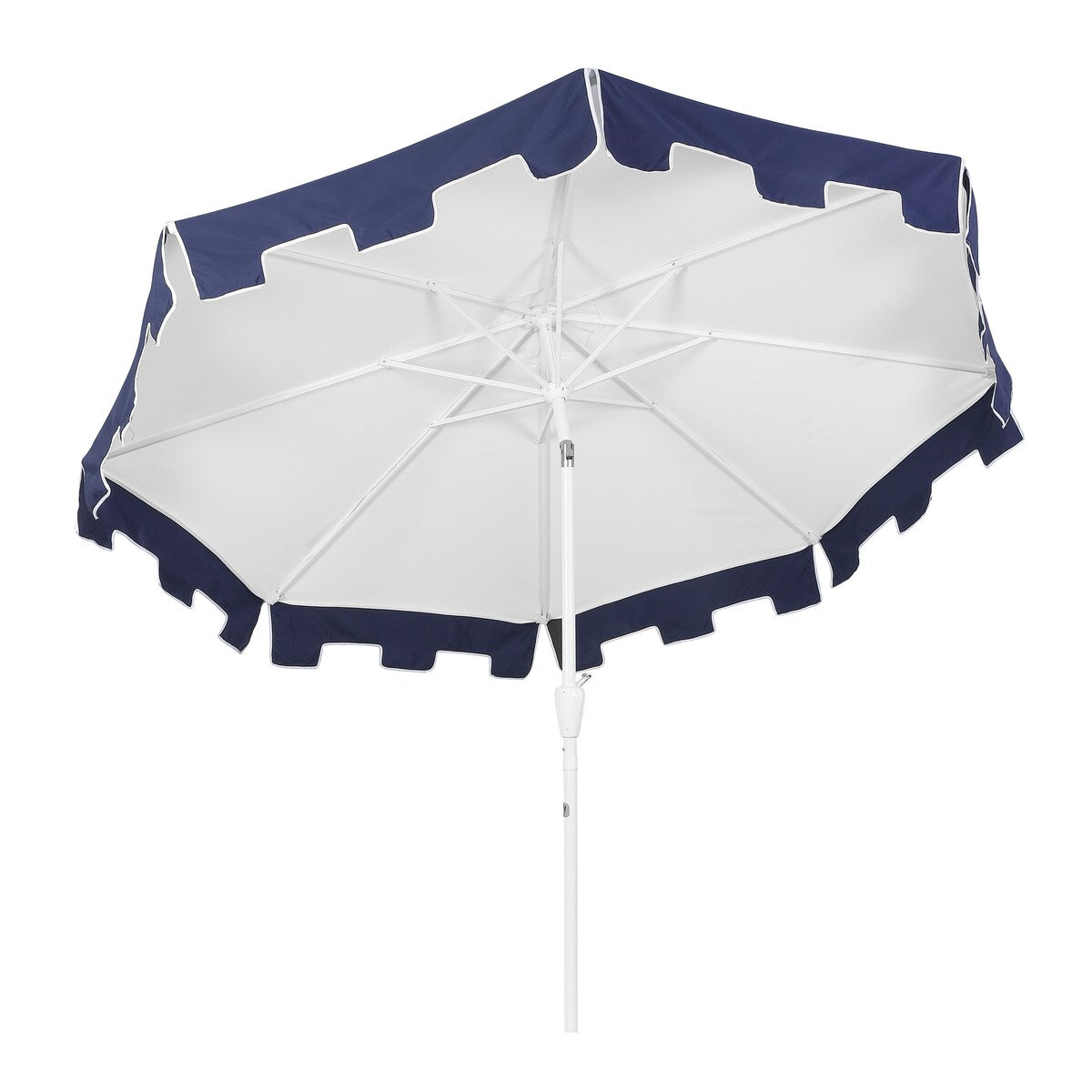 Collins 9 ft. Classic MidCentury Market Patio Umbrella with UV Protection, Auto-Tilt, Crank and Wind Vent, by JONATHAN Y