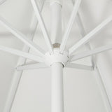 Collins 9 ft. Classic MidCentury Market Patio Umbrella with UV Protection, Auto-Tilt, Crank and Wind Vent, by JONATHAN Y