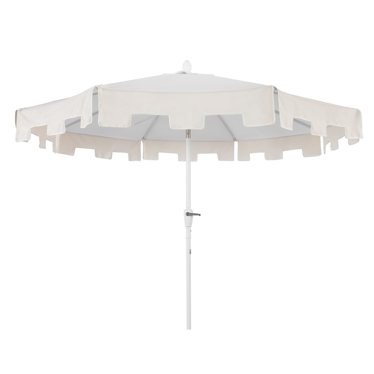Collins 9 ft. Classic MidCentury Market Patio Umbrella with UV Protection, Auto-Tilt, Crank and Wind Vent, by JONATHAN Y