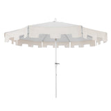 Collins 9 ft. Classic MidCentury Market Patio Umbrella with UV Protection, Auto-Tilt, Crank and Wind Vent, by JONATHAN Y