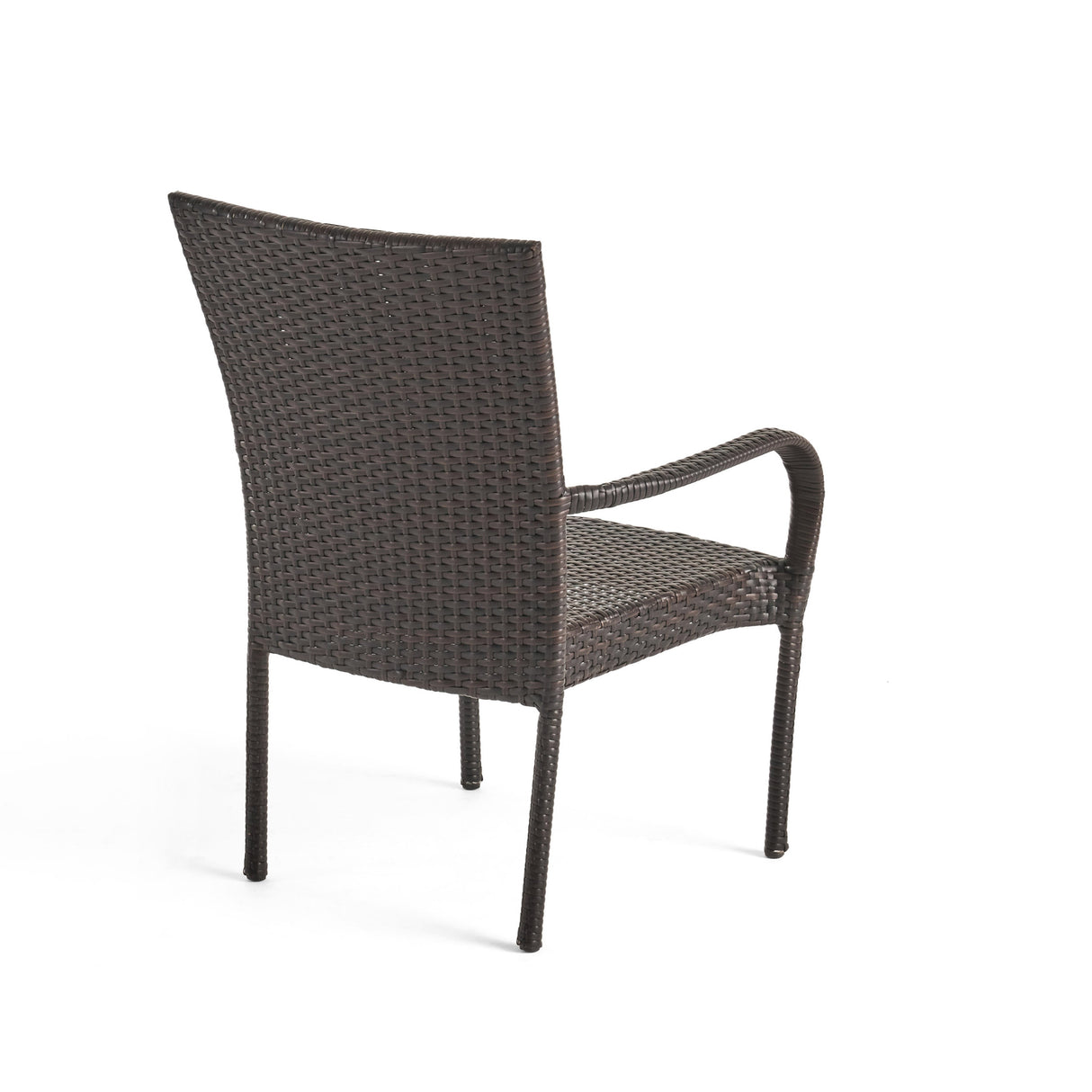 Collins Outdoor 5 Piece Acacia Wood and Wicker Dining Set by Christopher Knight Home