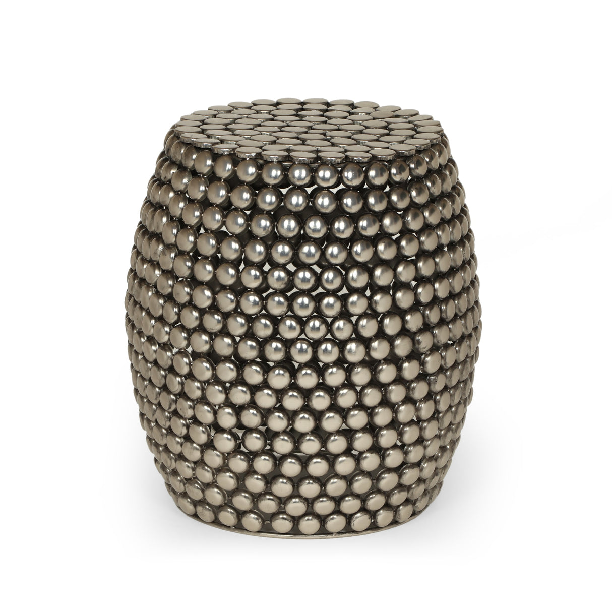 Collister Modern Handcrafted Textured Iron Accent Table by Christopher Knight Home