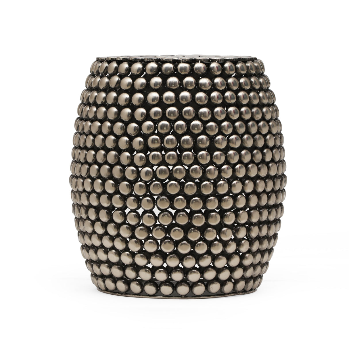 Collister Modern Handcrafted Textured Iron Accent Table by Christopher Knight Home