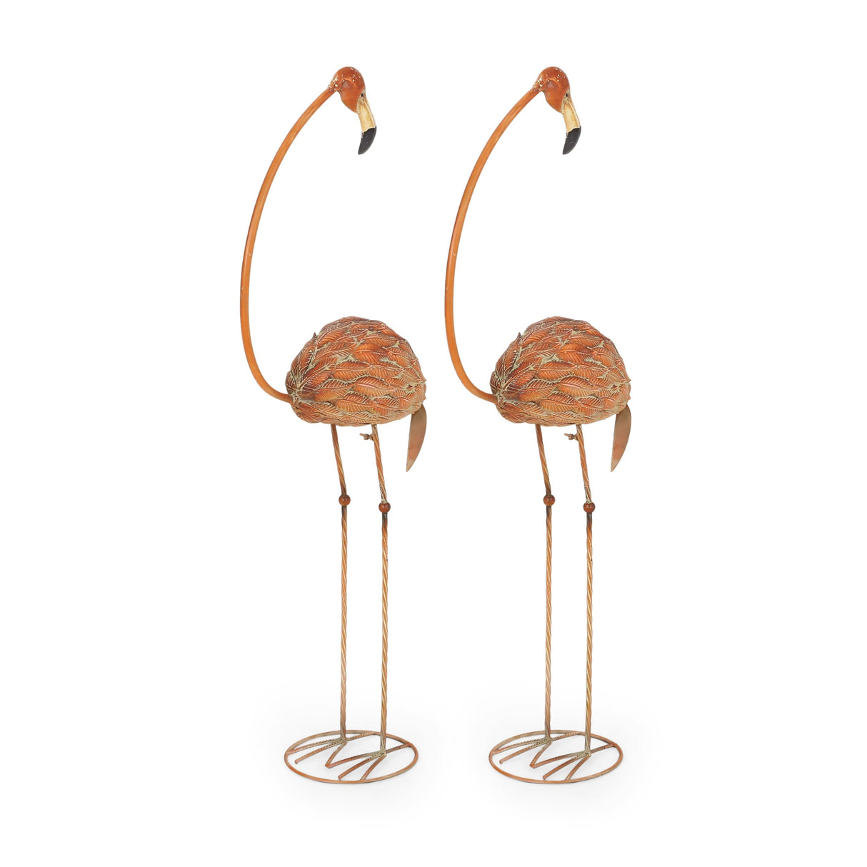 Collyer Outdoor Flamingo Garden Art Decor (Set of 2) by Christopher Knight Home