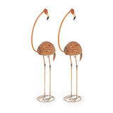 Collyer Outdoor Flamingo Garden Art Decor (Set of 2) by Christopher Knight Home