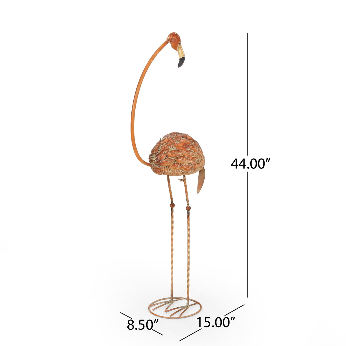 Collyer Outdoor Flamingo Garden Art Decor (Set of 2) by Christopher Knight Home