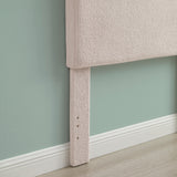 Collymore Natural Sherpa Fleece Headboard