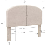 Collymore Natural Sherpa Fleece Headboard