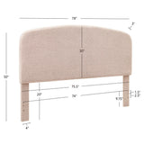Collymore Natural Sherpa Fleece Headboard