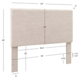 Collymore Natural Sherpa Fleece Headboard