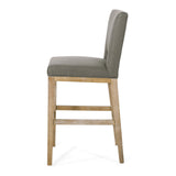 Coloma Fabric and Rubberwood 31 Inch Barstools (Set of 2) by Christopher Knight Home