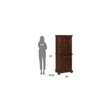Colonial Classics Dark Cherry Pantry Cabinet