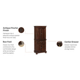 Colonial Classics Dark Cherry Pantry Cabinet