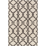 Colonial Home Cream Geometric Handmade Area Rug - 8' x 11'