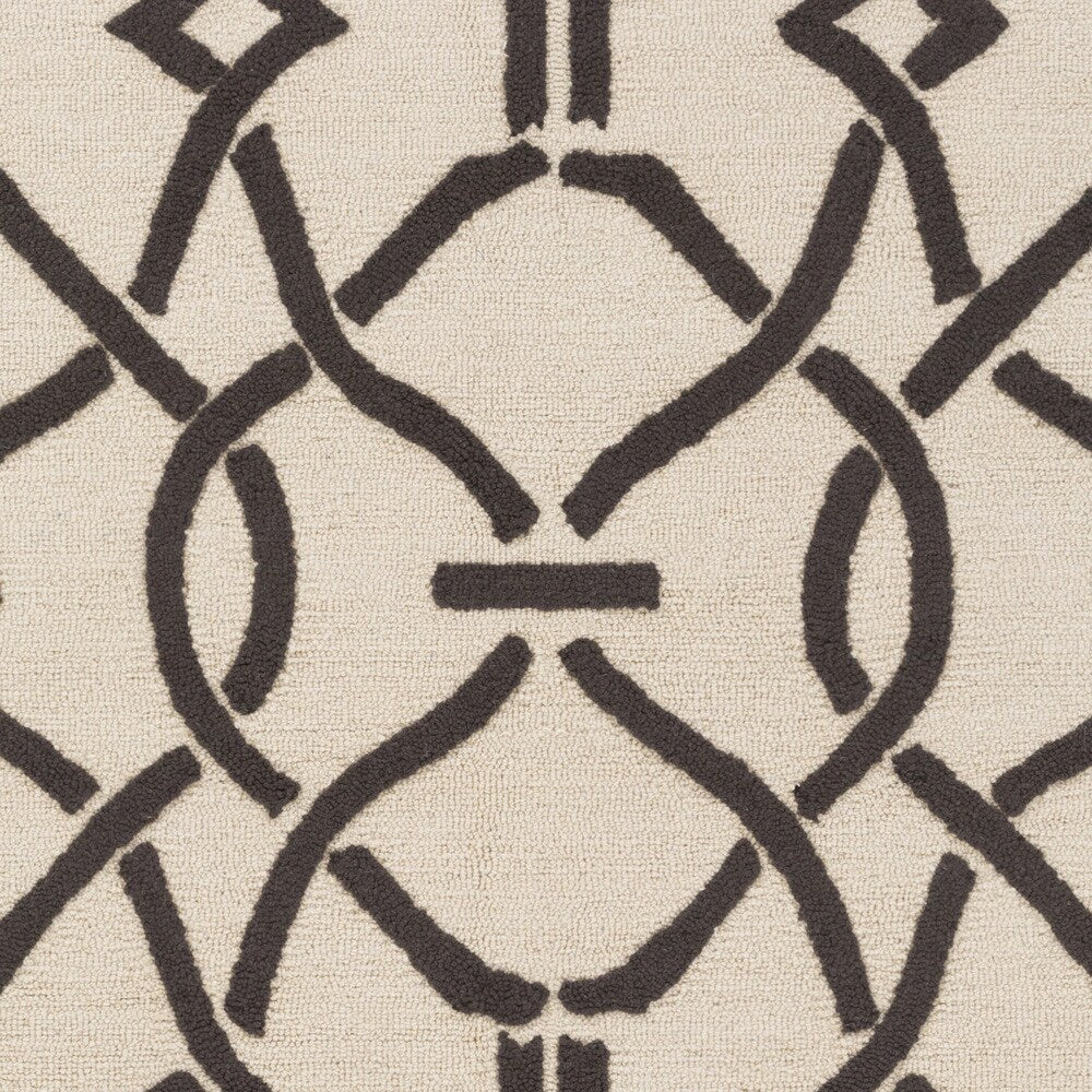 Colonial Home Cream Geometric Handmade Area Rug - 8' x 11'